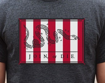 Join or Die - Sons of Liberty flag - tshirt