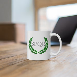SPQR - Roman Empire - White Ceramic Mug