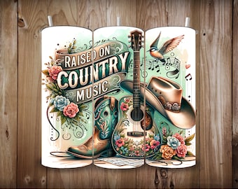 Raised on Country Music Speaker/Tumbler