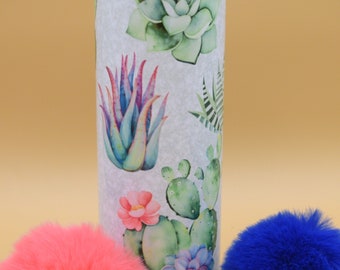 TUMBLER: Desert Cactus and Succulent Stainless Steel 20 oz Tumbler