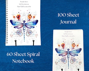 Dragonfly Inspiration Journal or Notebook