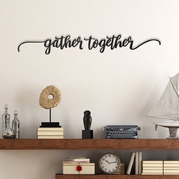 Together Metal Wall Art Motivierender Spruch Metall Wandschild Wohnzimmer Wanddekoration Boho Home Decor