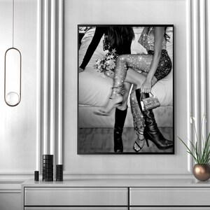 Feminist Print, Luxury Fashion Poster, Black And White, Chic Wall Art, Fashion Photography, Digital Download, Printable Teen Wall Art