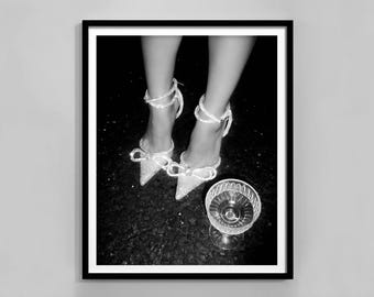 Póster de alta costura en blanco y negro, impresión de moda de lujo, arte mural de Hypebeast, fotografía vintage, descarga digital, decoración para habitación de adolescente.