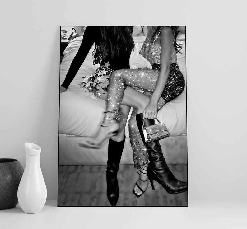 Feminist Print, Luxury Fashion Poster, Black And White, Chic Wall Art, Fashion Photography, Digital Download, Printable Teen Wall Art