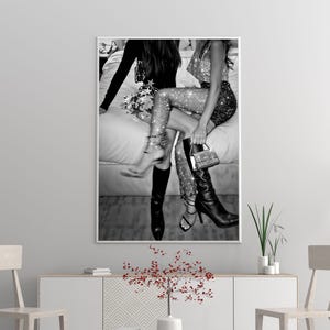 Feminist Print, Luxury Fashion Poster, Black And White, Chic Wall Art, Fashion Photography, Digital Download, Printable Teen Wall Art
