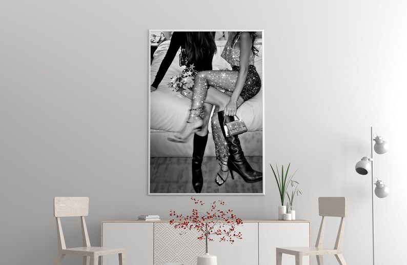 Feminist Print, Luxury Fashion Poster, Black And White, Chic Wall Art, Fashion Photography, Digital Download, Printable Teen Wall Art
