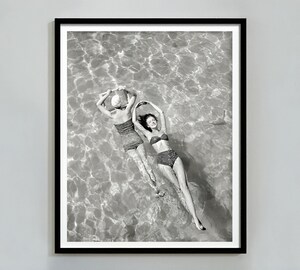 Poster Toile Femmes Nageuses - 60x90 Cm, Déco Murale Minimaliste Nordique, Pour Salle De Bain, Chambre, Salon, Sans Cadre