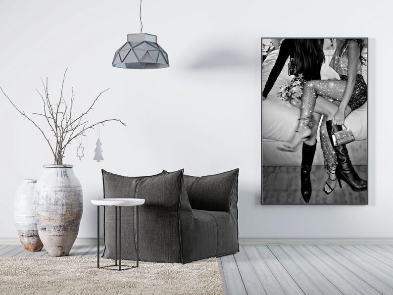 Feminist Print, Luxury Fashion Poster, Black And White, Chic Wall Art, Fashion Photography, Digital Download, Printable Teen Wall Art