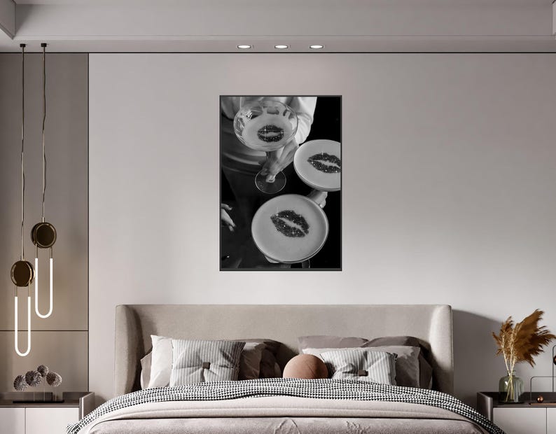 Vintage champagne Glass Print, Black And White, Bar Cart Poster, Cocktail Wall Art, Luxury Poster, Vintage Bar Decor, Digital Download