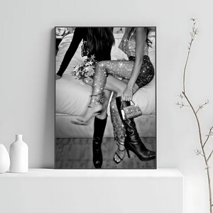 Feminist Print, Luxury Fashion Poster, Black And White, Chic Wall Art, Fashion Photography, Digital Download, Printable Teen Wall Art