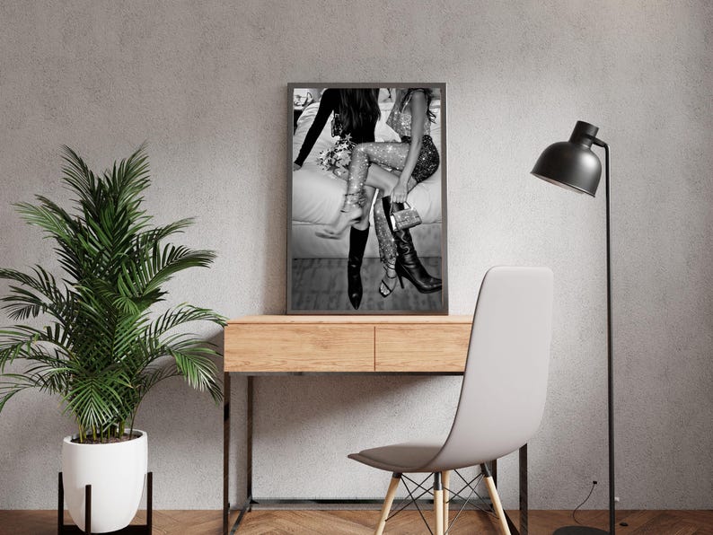 Feminist Print, Luxury Fashion Poster, Black And White, Chic Wall Art, Fashion Photography, Digital Download, Printable Teen Wall Art