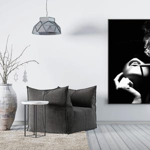 Woman Smoking Print, Black And White, Hypebeast Poster, Fashion Wall Art, Luxury Prints, Digital Download, Trendy Room Decor, Y2k Poster