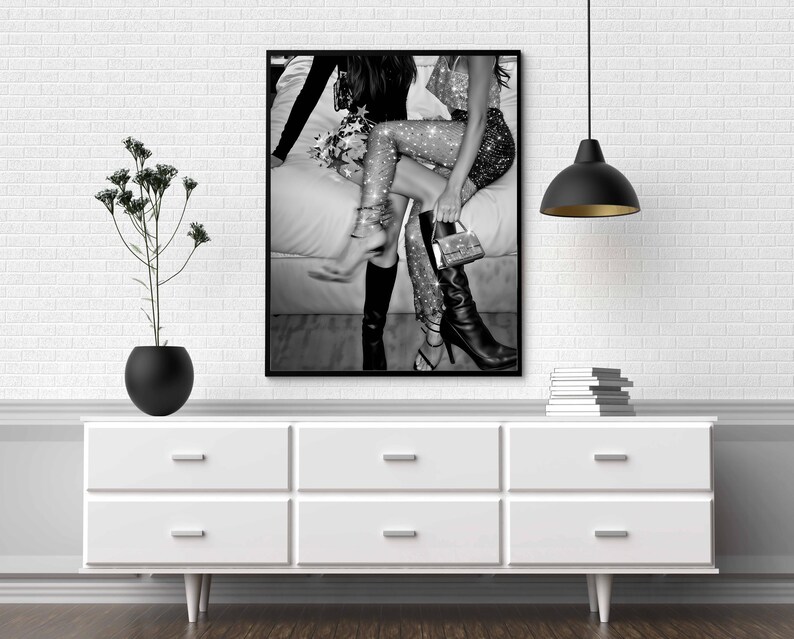 Feminist Print, Luxury Fashion Poster, Black And White, Chic Wall Art, Fashion Photography, Digital Download, Printable Teen Wall Art