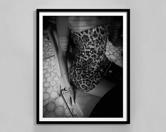 High Fashion Print, Black And White, Hypebeast Room Decor, Cheetah Print Wall Art, Luxury Fashion Poster, Digital Download, Chic Wall Decor