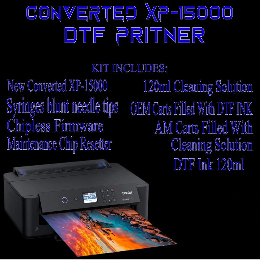 5 Color DTF Conversion Kit For Use In Tank Printers