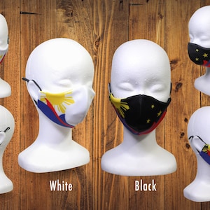 Philippine Flag Mask adjustable strap 3 star and a Sun