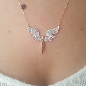 Archangel Michael Angel Necklace, Angel of Repentance, Integrity, Mercy, and Blessing, 925 Sterling Silver, Gift for Mother, Gift for Woman