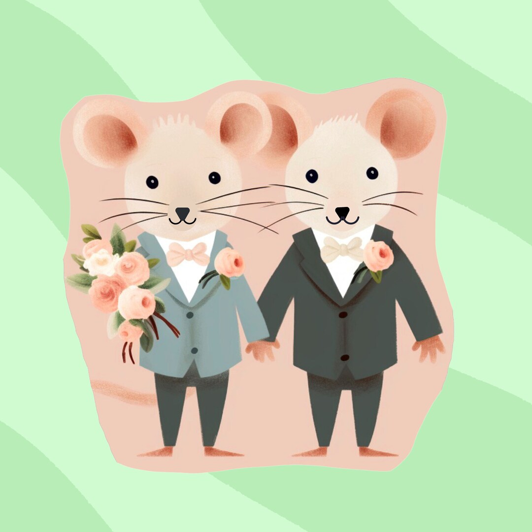 LGBTQ+ Gay Mouse Matrimony, Wedding Season, Wedding Money Holder ...