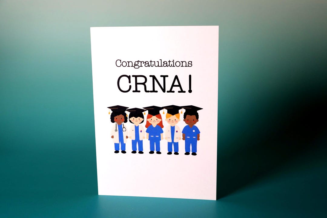 Congratulations CRNA Card | Nurse Anesthetist Graduation - Etsy