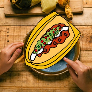 Tamal Sticker: Matte Vinyl Mexican Food Decal
