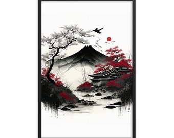 Japan Art Japanese Art Japanese Print Living room prints Landscape Wall art Japanese Wall art