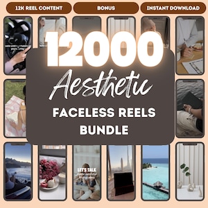 12,000+ Faceless Reels Bundle | Viral Videos | Faceless Marketing | Canva Editable Reels | Digital Marketing | TikTok | IG | MRR/PLR