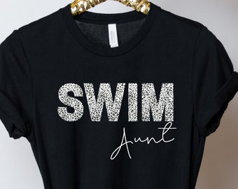 Animal Print Swim mom shirt, Mom shirt, Swim mom life, Swim aunt tshirt, swim grandma, Swim sister, Swim gift, mom life, gift for mom swim