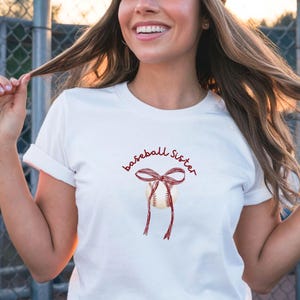 Baseball Bow Baseball Sister Shirt Baseball Hoodie Baseball Sis Baseball Sister Era Baseball Coquette Baseball Team Baseball Shirt Gift