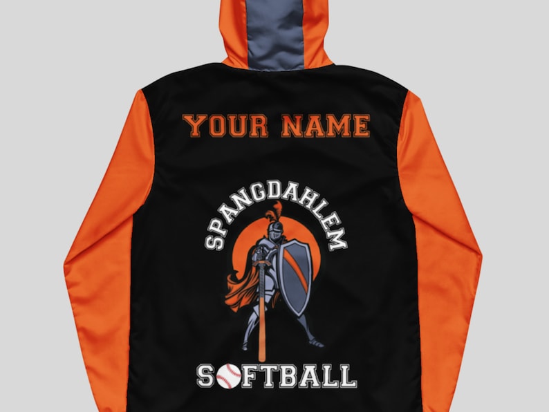 Custom Softball Team Jacket Windbreaker Zip Jacket Softball Etsy