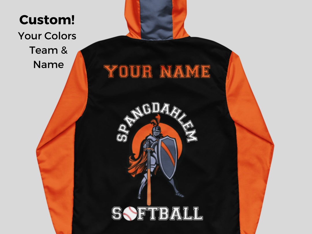 Custom Softball Team Jacket Windbreaker Zip Jacket Softball Team Jacket for Teams Coach Softball