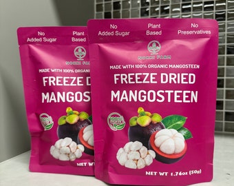 NOKKI FARMS Premium Freeze Dried Mangosteen - (50g per package)