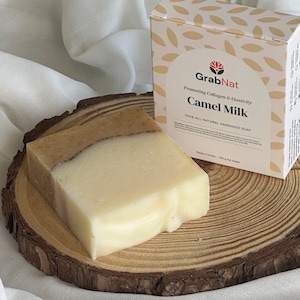 Camel Milk Soap 100g | Handmade, Natural, Cold-Processed, Unscented, Made with Real Camel Milk