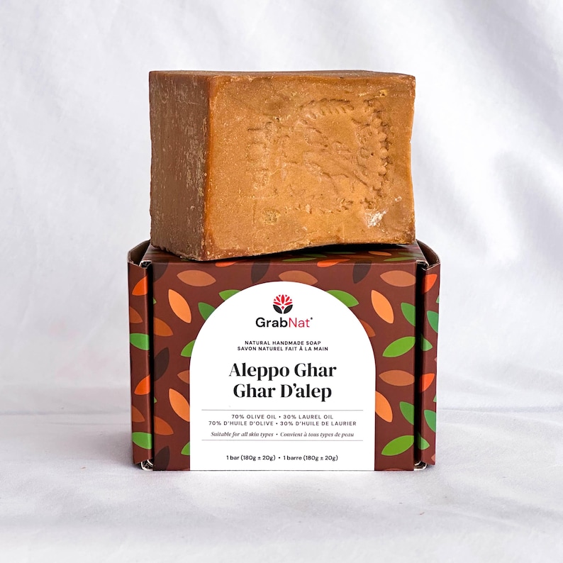 Pure Traditional Aleppo Ghar Soap - Handmade with Olive and Laurel Bay Oils image 14