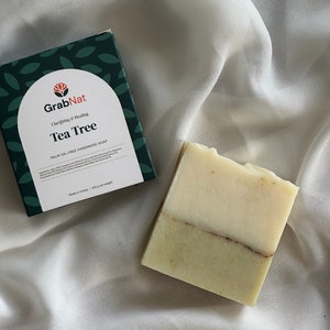 Tea Tree Soap 100g | Handmade, Cold-Processed, All-Natural, Sustainable Cleanser for Face & Body
