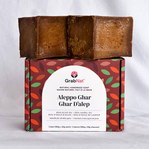 Pure Traditional Aleppo Ghar Soap - Handmade with Olive and Laurel Bay Oils image 17