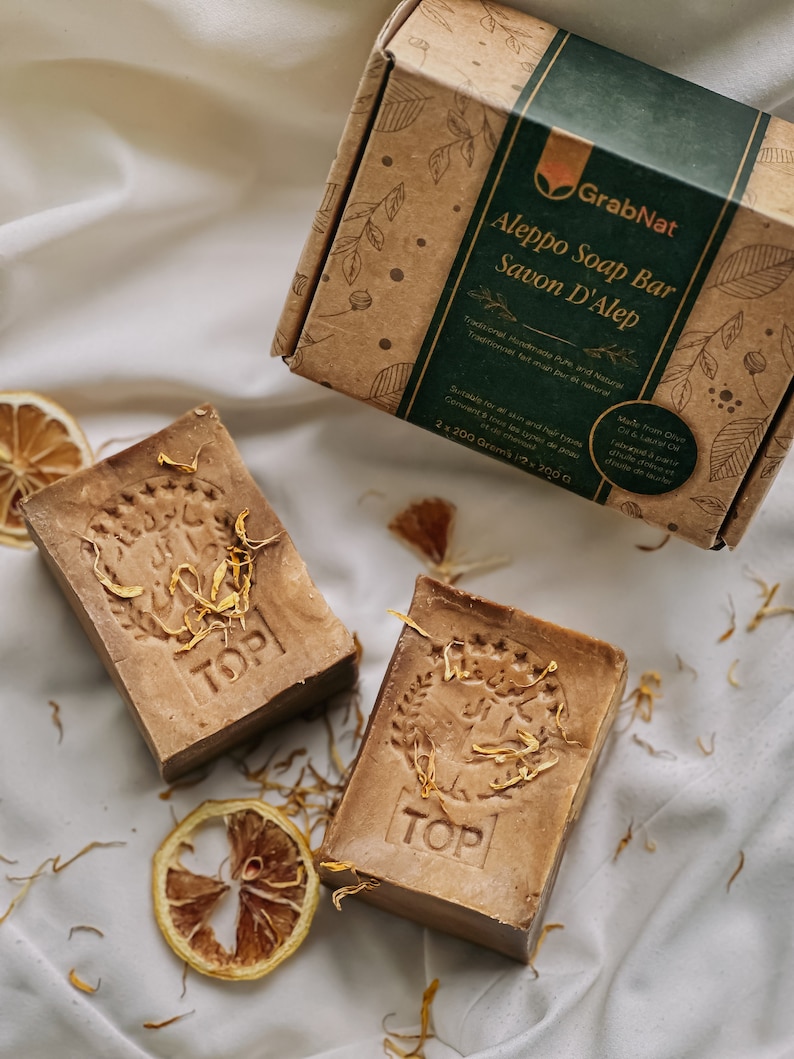 Aleppo soap photo from above