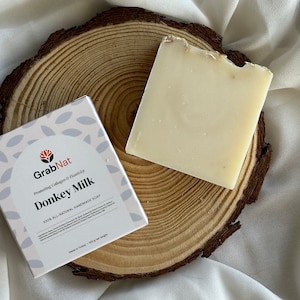 Donkey Milk Soap 100g | Handmade, Natural, Cold-Processed, Unscented, Made with Real Donkey Milk