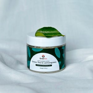 Lemongrass & Green Tea Natural Exfoliating Body Scrub 150g - For All Skin Types