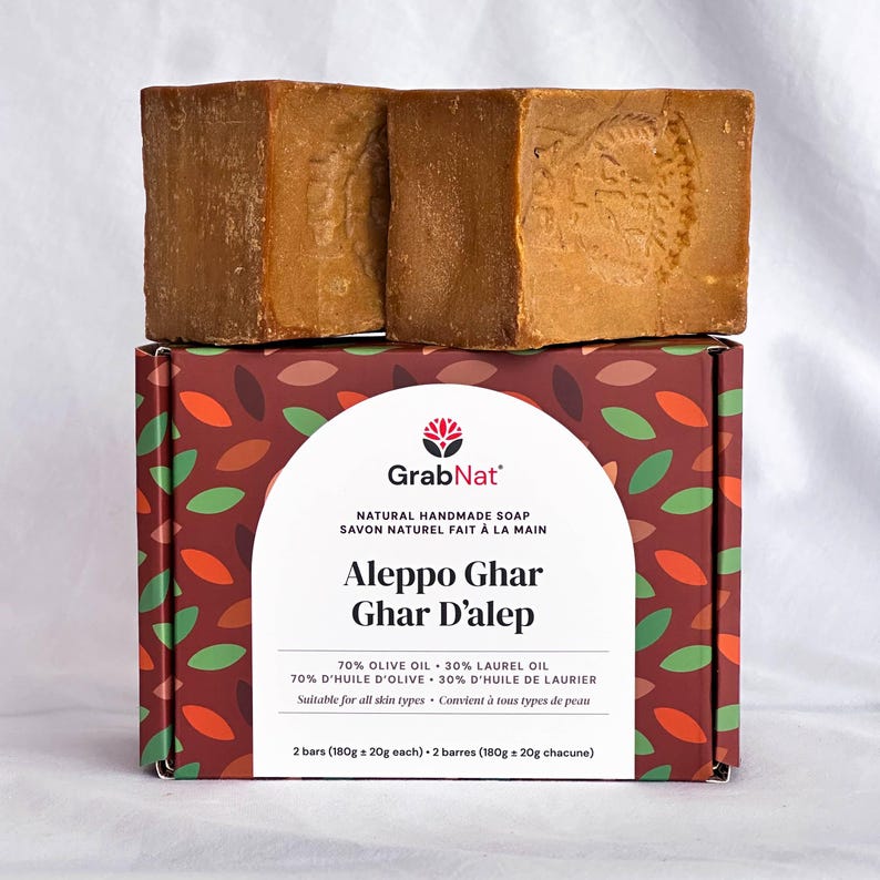 Pure Traditional Aleppo Ghar Soap - Handmade with Olive and Laurel Bay Oils image 15