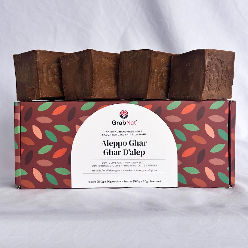 Pure Traditional Aleppo Ghar Soap - Handmade with Olive and Laurel Bay Oils image 11