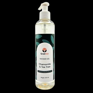 Chamomile & Tea Tree Natural Shower Gel 250mL - For All Skin Types
