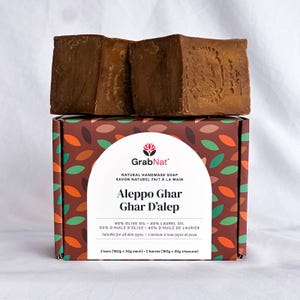 Pure Traditional Aleppo Ghar Soap - Handmade with Olive and Laurel Bay Oils image 19