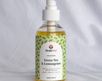 Shampoo al tè verde e citronella: naturale, nutriente, per tutti i tipi di capelli (200 ml)