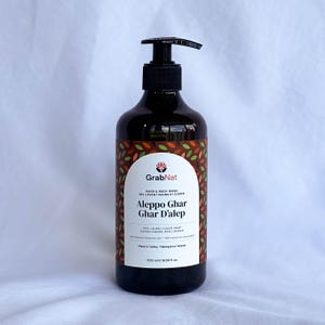 Aleppo Flüssigseife 500 ml - 40% Lorbeeröl • Parfümfreie Hand- und Körperseife • Natürlicher Reiniger