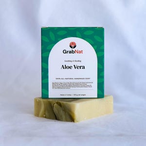 Sapone all'aloe vera fatto a mano: completamente naturale, lavorato a freddo, a base vegetale