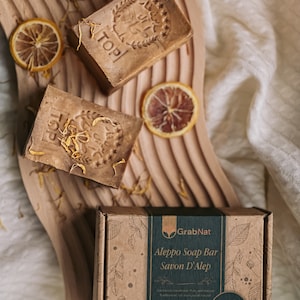 Aleppo soap photo from above