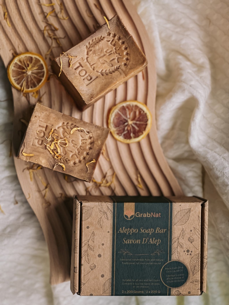 Aleppo soap photo from above