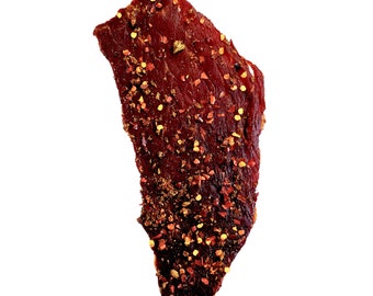 Large Beef Jerky Slabs - Sold by Single Piece - Custom Spice Level & Texture - Organic Ingredients - Customized Snack - Hot Tasty Jerky