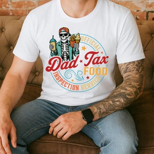 Officiële vaderbelasting voedselinspectieservice png, vader belastingskelet png, grappig vadershirt png, coole papa club png, cadeau voor vader, cadeau voor man